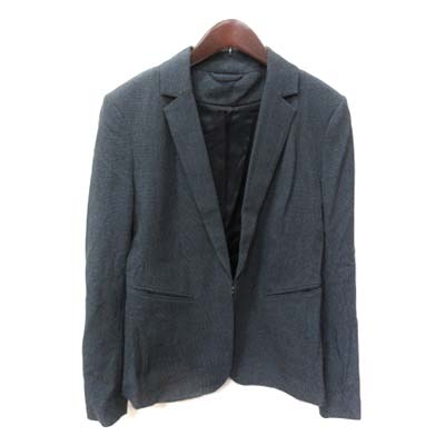 エイチ エム H M テーラードジャケット 総裏地 千鳥格子 グレー Yi メンズ 195 ベクトルパーク