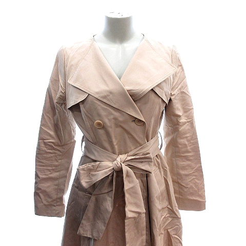 プロポーション ボディドレッシング Proportion Body Dressing トレンチコート ノーカラー 総裏地 ウエストマーク 2 ベージュ Au レディース 195 ベクトルパーク