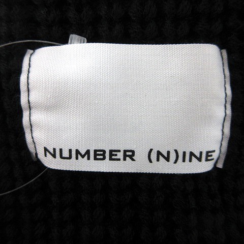 ナンバーナイン NUMBER (N)INE スヌード マフラー ストール ニット 黒