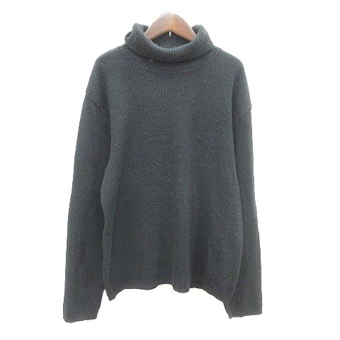 ポールスミス Paul Smith ニット セーター タートルネック ウール アンゴラ混 カシミヤ混 長袖 L 黒 ブラック Yk メンズ 195 ベクトルパーク