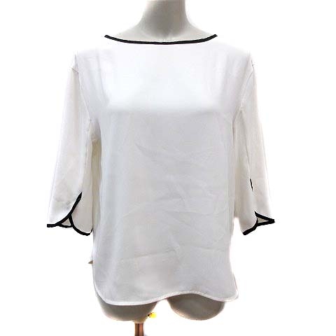 トータリテ Totalite ブラウス 長袖 白 ホワイト 黒 ブラック Yk レディース 195 ベクトルパーク