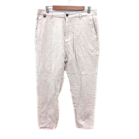 ザラマン Zara Man テーパードパンツ 麻混 リネン混 32 ベージュ Yk メンズ 195 ベクトルパーク