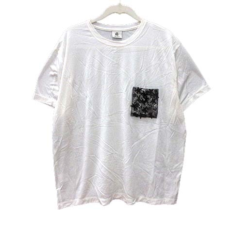 ポールスミス Paul Smith Tシャツ カットソー ビジュー 半袖 Xl 白 ホワイト Yk メンズ 195 ベクトルパーク