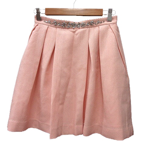 リランドチュール Rirandture フレアスカート ミニ ビジュー 2 ピンク Mn レディース 195 ベクトルパーク