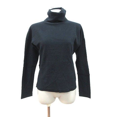 レキップヨシエイナバ L Equipe Yoshie Inaba ニット カットソー 長袖 タートルネック カシミヤ混 紺 ネイビー Ct レディース 195 ベクトルパーク