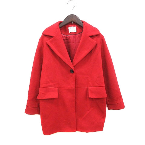 ザラ Zara Girls チェスターコート 総裏地 ウール 11 12 赤 レッド Ct キッズ 195 ベクトルパーク