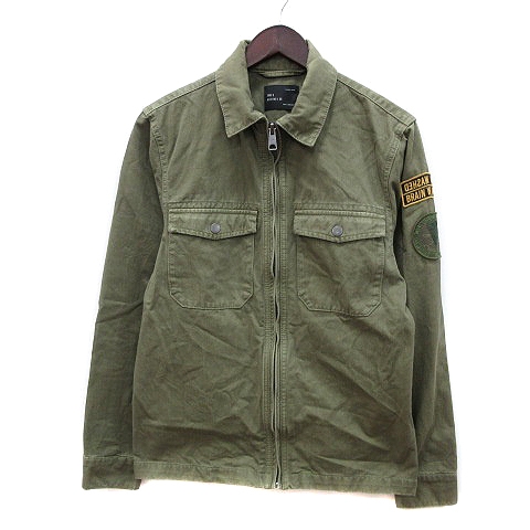 ザラマン Zara Man ジャケット カバーオール ワッペン 38 緑 カーキ Mn メンズ 195 ベクトルパーク