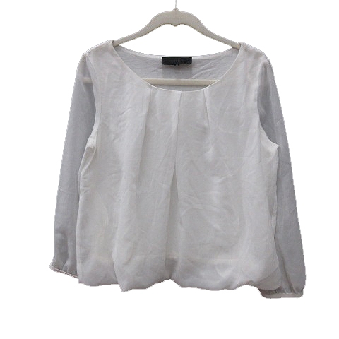 アンタイトル Untitled ブラウス シフォン 長袖 2 白 ホワイト Ms レディース 195 ベクトルパーク