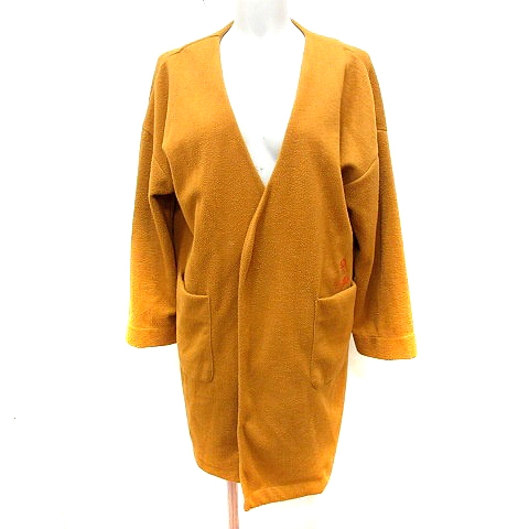 グラニフ Graniph コート ノーカラー F マスタード Rt レディース 195 ベクトルパーク