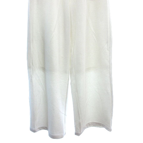 エモダ Emoda ワイドパンツ ニット ロング M 白 ホワイト Ct レディース 195 ベクトルパーク