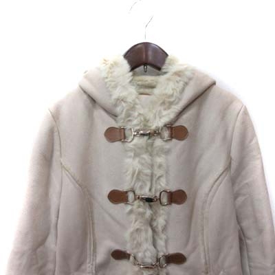 エニィスィス エニシス Anysis ダッフルコート フェイクムートン ラビットファー 2 ベージュ Yi レディース 195 ベクトルパーク