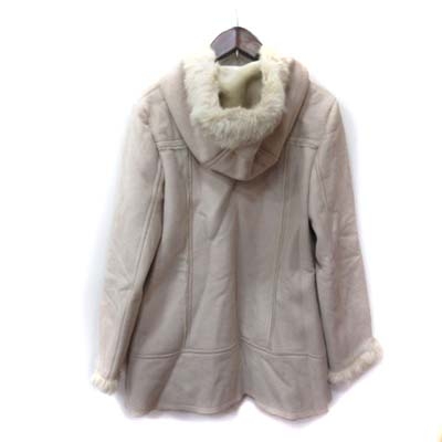 エニィスィス エニシス Anysis ダッフルコート フェイクムートン ラビットファー 2 ベージュ Yi レディース 195 ベクトルパーク