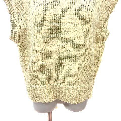 ニコアンド Niko And ニット カットソー フレンチスリーブ M 黄 イエロー Yk レディース 195 ベクトルパーク