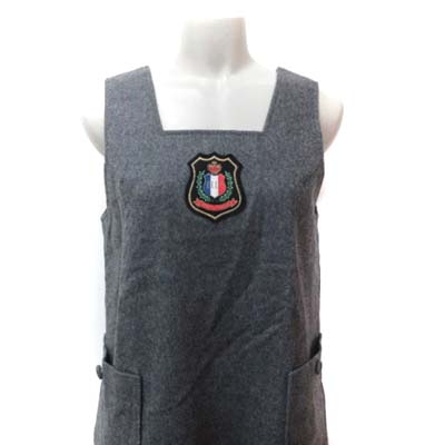 エル Elle ジャンパースカート ワンピース ノースリーブ ひざ丈 ウール 150a グレー Yi キッズ 195 ベクトルパーク