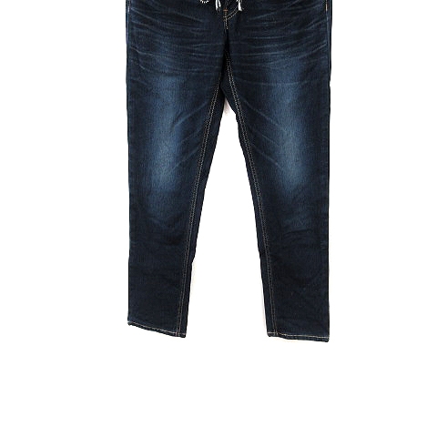 エドウィン Edwin ジャージーズ Jerseys デニムパンツ ジーンズ ストレート スリム テーパード リボン Xs 紺 ネイビー Au レディース 195 ベクトルパーク