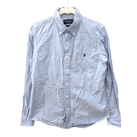 ジムフレックス Gymphlex シャツ ボタンダウン 長袖 12 青 ブルー Au レディース 195 ベクトルパーク