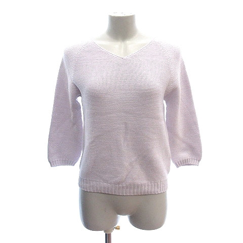 コラージュ ガリャルダガランテ Collage Gallardagalante ニット セーター 長袖 Vネック ラメ F 紫 パープル Ct レディース 195 ベクトルパーク