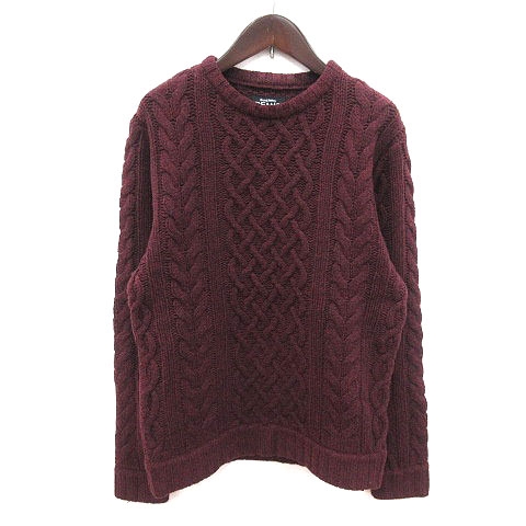ビームス Beams ニット セーター ケーブル ウール 長袖 M 赤 ボルドー Ms メンズ 195 ベクトルパーク ビームス Beams ニット セーター ケーブル ウール 長袖 M 赤 ボルドー Ms メンズ 195 ベクトルパーク