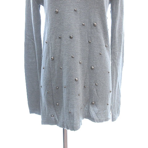 マウジー Moussy ニットワンピース ミニ チュニック 長袖 装飾 2 グレー Ct レディース 195 ベクトルパーク マウジー Moussy ニットワンピース ミニ チュニック 長袖 装飾 2 グレー Ct レディース 195 ベクトルパーク