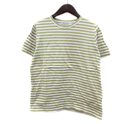 スティーブンアラン Steven Alan カットソー Tシャツ クルーネック ボーダー 半袖 黄緑 ライトグリーン Mn レディース 195 ベクトルパーク スティーブンアラン Steven Alan カットソー Tシャツ クルーネック ボーダー 半袖 黄緑 ライトグリーン Mn レディース 195 ベクトルパーク