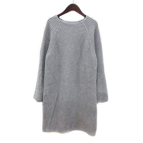 ケイビーエフ Kbf アーバンリサーチ ワンピース ニット ひざ丈 長袖 O グレー Mn レディース 195 ベクトルパーク