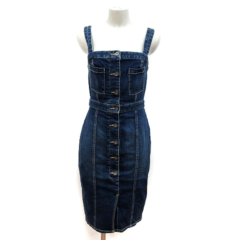 リエンダ Rienda キャミワンピース デニム ミモレ ロング S 紺 ネイビー Mn レディース 195 ベクトルパーク