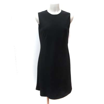 23区 オンワード樫山 ひざ丈ワンピース ノースリーブ 38 黒 ブラック Yi レディース 195 ベクトルパーク