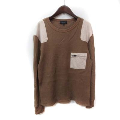 アバハウス Abahouse Recency Of Mine カットソー 長袖 切替 46 茶 ブラウン ベージュ Yi メンズ 195 ベクトルパーク