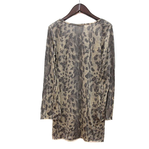 ゴア Goa ワンピース ミニ 総柄 長袖 F ベージュ Mn レディース 195 ベクトルパーク