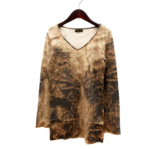 ゴア Goa ワンピース ミニ 総柄 長袖 F ベージュ Mn レディース 195 ベクトルパーク