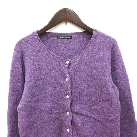 エメルミュー Aimer Le Mieux ニットカーディガン 長袖 ウール F 紫 パープル Ct レディース 195 ベクトルパーク