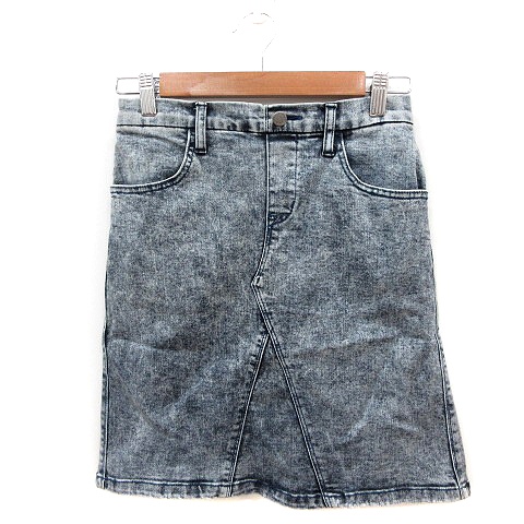 アヴァンリリィ Avan Lily 台形スカート デニム ミニ Free 紺 ネイビー St レディース 195 ベクトルパーク