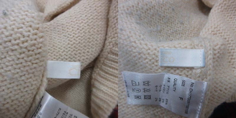 フーズフーチコ Who S Who Chico ニットワンピース ミニ モヘヤ混 F 白 オフホワイト Yi レディース 195 ベクトルパーク