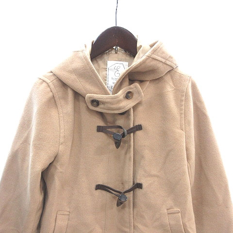 イーハイフンワールドギャラリー E Hyphen World Gallery ダッフルコート ショート 総裏地 フード付き F ベージュ Ct レディース 195 ベクトルパーク