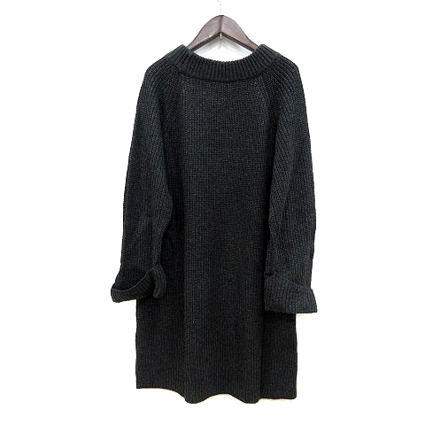 コーエン Coen ワンピース ニット ひざ丈 長袖 F 黒 ブラック Mn レディース 195 ベクトルパーク