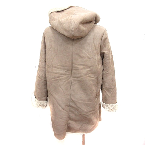 ヘザー Heather ムートンコート 総裏地ボア フード付 F 茶 ブラウン Rt レディース 195 ベクトルパーク