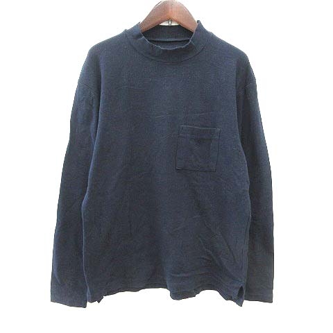 グローバルワーク Global Work Tシャツ カットソー ハイネック 長袖 S 紺 ネイビー Yk メンズ 195 ベクトルパーク