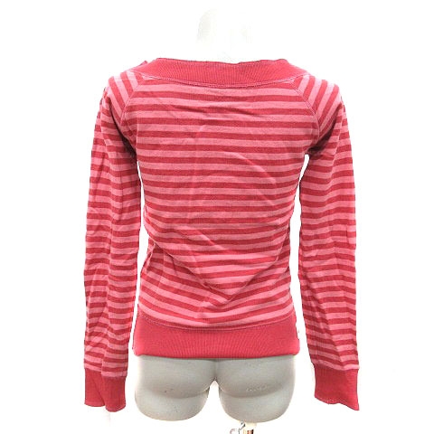 ナイキ Nike スウェット トレーナー ボーダー 長袖 S 赤 レッド ピンク Ms レディース 195 ベクトルパーク