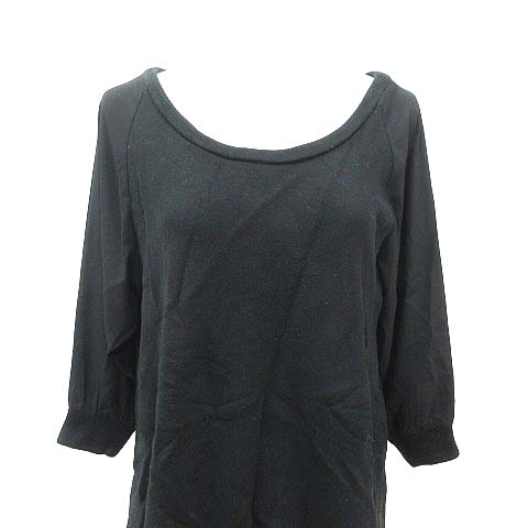 ティテ インザ ストア Tite In The Store ミニワンピース スウェット 切替 長袖 38 黒 ブラック Yk レディース 195 ベクトルパーク