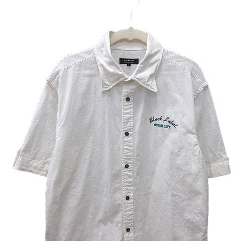 バーバリーブラックレーベル BURBERRY BLACK LABEL シャツ 麻混