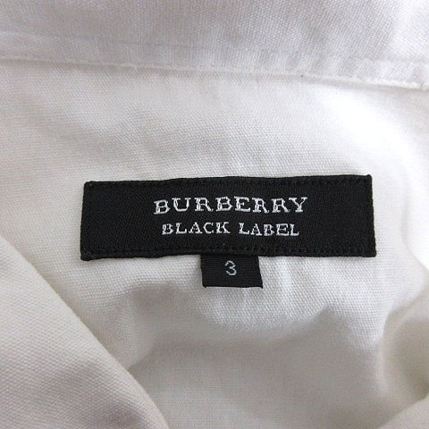 バーバリーブラックレーベル BURBERRY BLACK LABEL シャツ 麻混 リネン