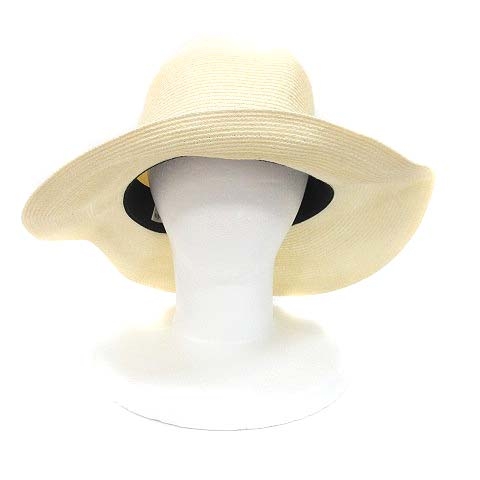 キジマタカユキ Kijimatakayuki 麦わら帽子 ストローハット リボン 2 白 アイボリー Ct レディース 195 ベクトルパーク