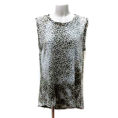 スライ ラング Sly Lang ひざ丈ワンピース ノースリーブ フィッシュテール 総柄 F 緑 カーキ Yi レディース 195 ベクトルパーク