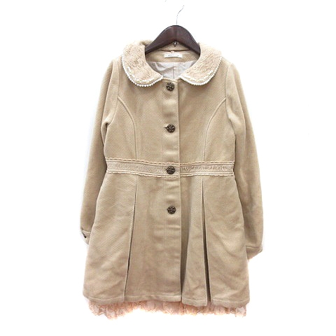 アクシーズファム Axes Femme ステンカラーコート 総裏地 レース M ベージュ Mn レディース 195 ベクトルパーク