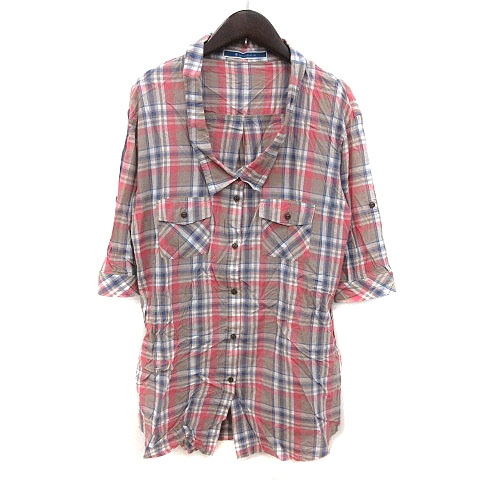 ジ エンポリアム The Emporium シャツワンピース ミニ チェック 七分袖 M マルチカラー Ms レディース 195 ベクトルパーク