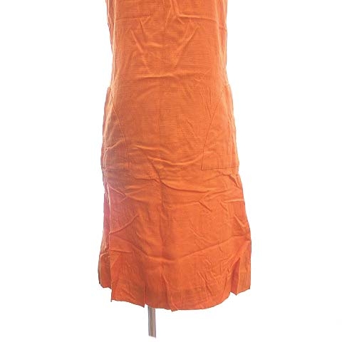 ピエールカルダン Pierre Cardin ワンピース ひざ丈 ノースリーブ 9 オレンジ Ct レディース 195 ベクトルパーク