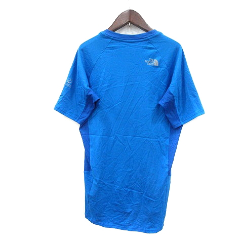 ザノースフェイス The North Face カットソー Tシャツ クルーネック プリント 半袖 L 青 ブルー Mn レディース 195 ベクトルパーク