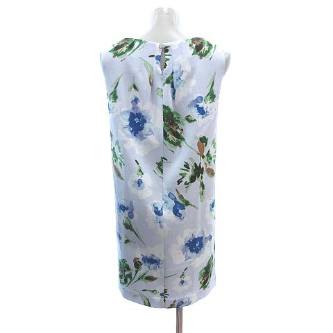 ラ トータリテ La Totalite ワンピース ひざ丈 ノースリーブ 花柄 水色 ライトブルー Ct レディース 195 ベクトルパーク