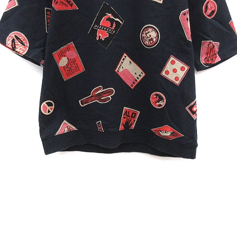 ポールスミス PAUL SMITH スウェット トレーナー 総柄 半袖 M 黒 ポールスミス PAUL SMITH スウェット トレーナー 総柄 半袖 M 黒