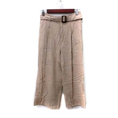 チャオパニック ティピー Ciaopanic Typy ワイドパンツ 麻 リネン ウエストマーク S ベージュ Yi レディース 195 ベクトルパーク